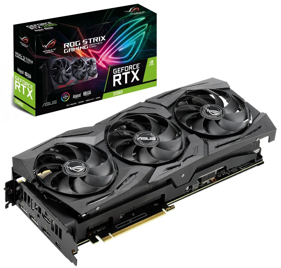 Видеокарта ASUS GeForce RTX2080 ROG-STRIX-RTX2080-A8G-GAMING