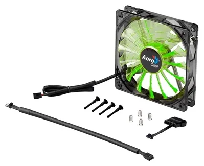 Кулер для кейса AeroCool SHARK fan Evil Green Edition