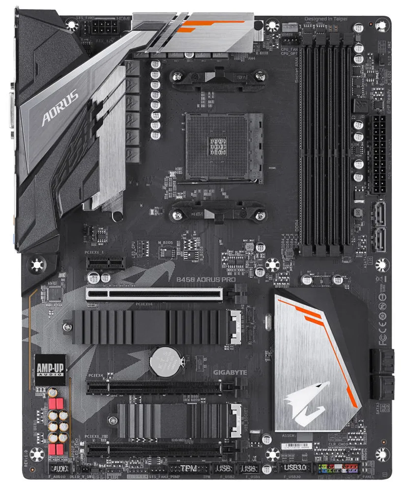 Материнская плата GIGABYTE GA-B450 AORUS PRO