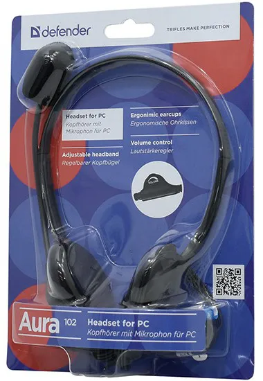 Гарнитура Defender Aura 102 black