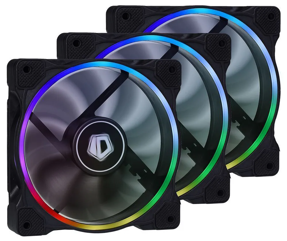 Кулер для корпуса ID-Cooling ZF-12025-RGB-TRIO