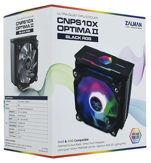 Кулер для процессора Zalman CNPS10X Optima II Black RGB