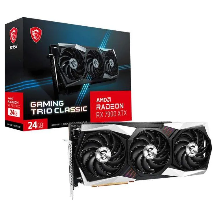 Видеокарта 24Gb MSI RX 7900 XTX GAMING TRIO CLASSIC 24G