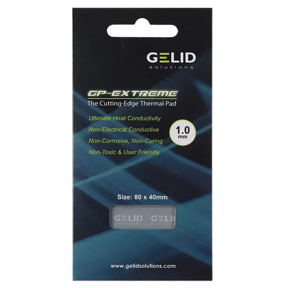 Термопрокладка Gelid GP-Extreme 80x40x1mm 2.8g/cm3