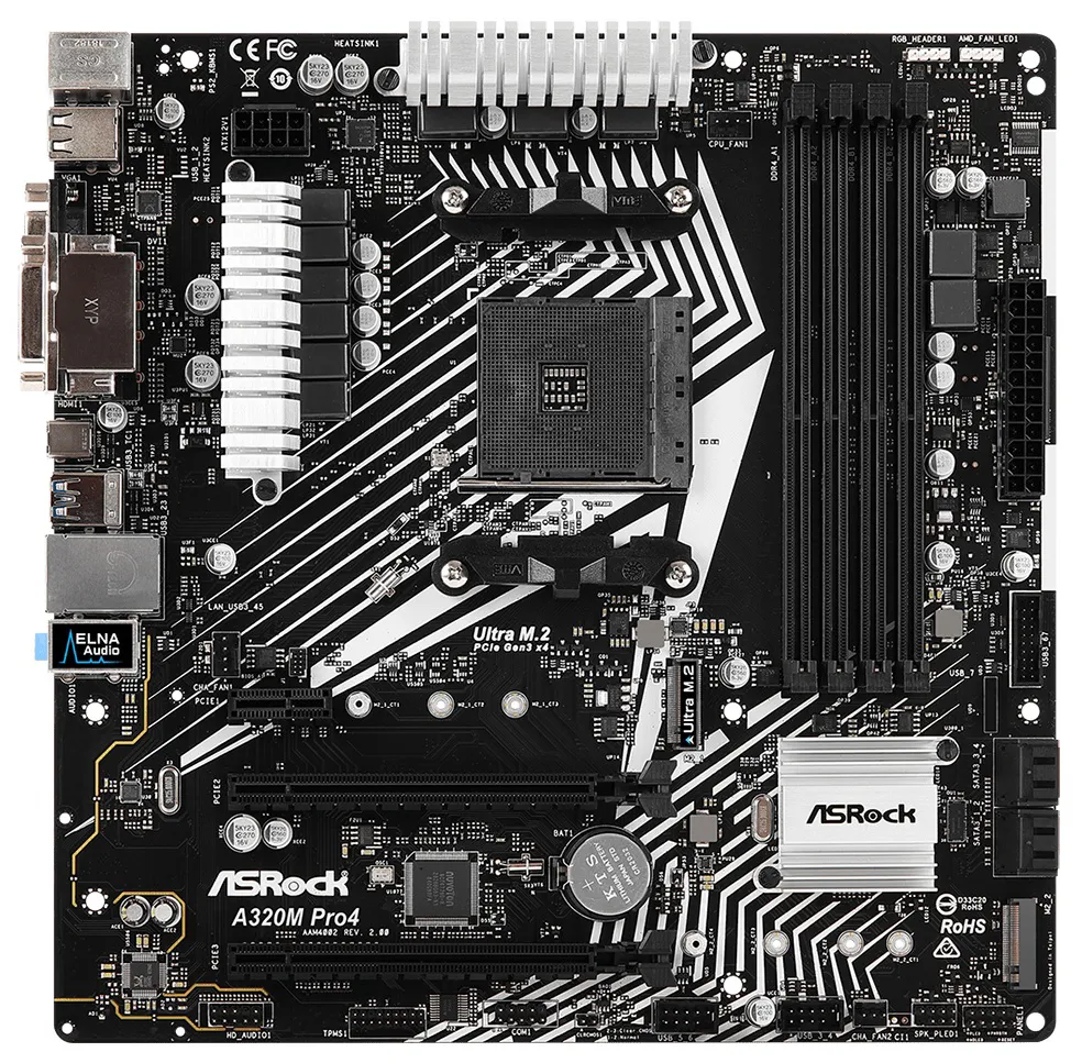 Материнская плата ASRock A320M PRO4 R2.0