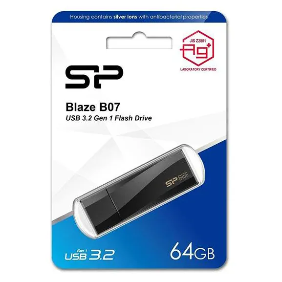 USB flash  64GB Silicon Power Blaze B07 SP064GBUF3B07V1K black