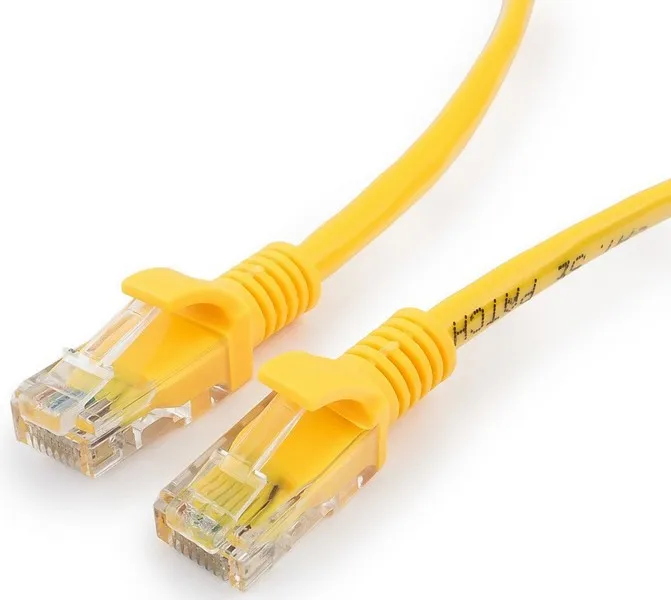 Патч корд UTP 5e-Cat 0.5 m Cablexpert PP10-0.5M/Y желтый