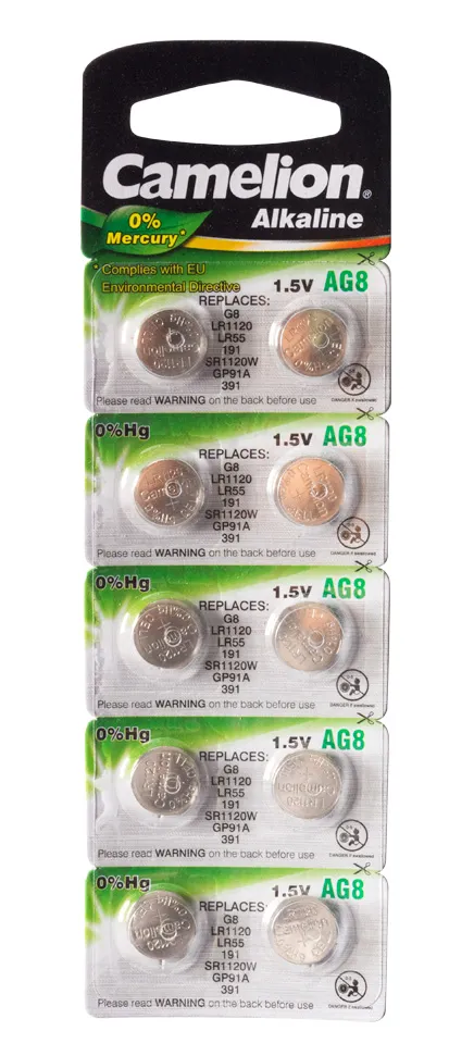 Батарейка CAMELION AG8-BP10(0%Hg)
