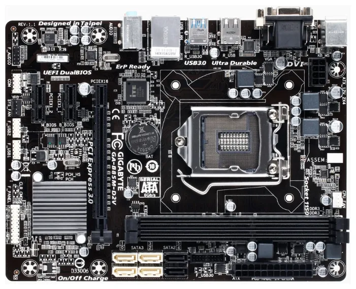 Материнская плата Gigabyte GA-B85M-D2V