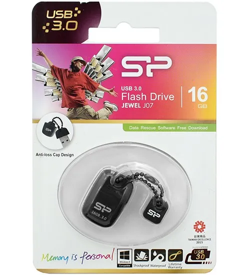 USB флешка 16GB Silicon Power Jewel J07 SP016GBUF3J07V1T black
