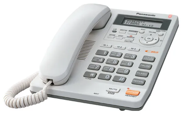 Проводной телефон Panasonic KX-TS2570RUW