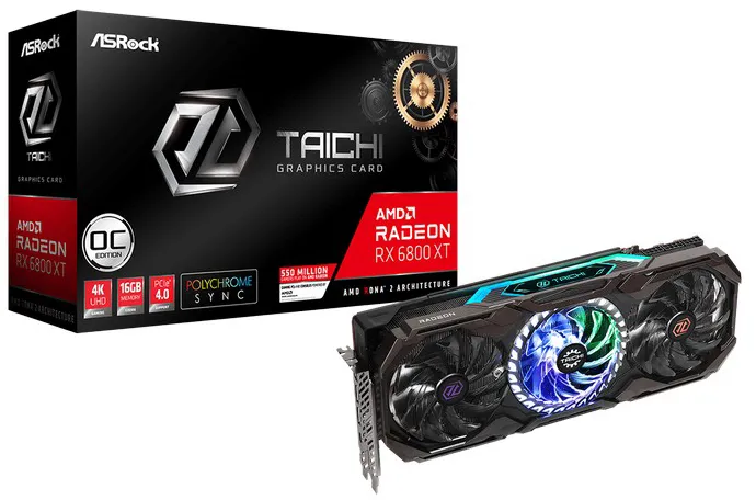 Видеокарта 16 GB ASRock RX 6800 XT Taichi X 16G OC