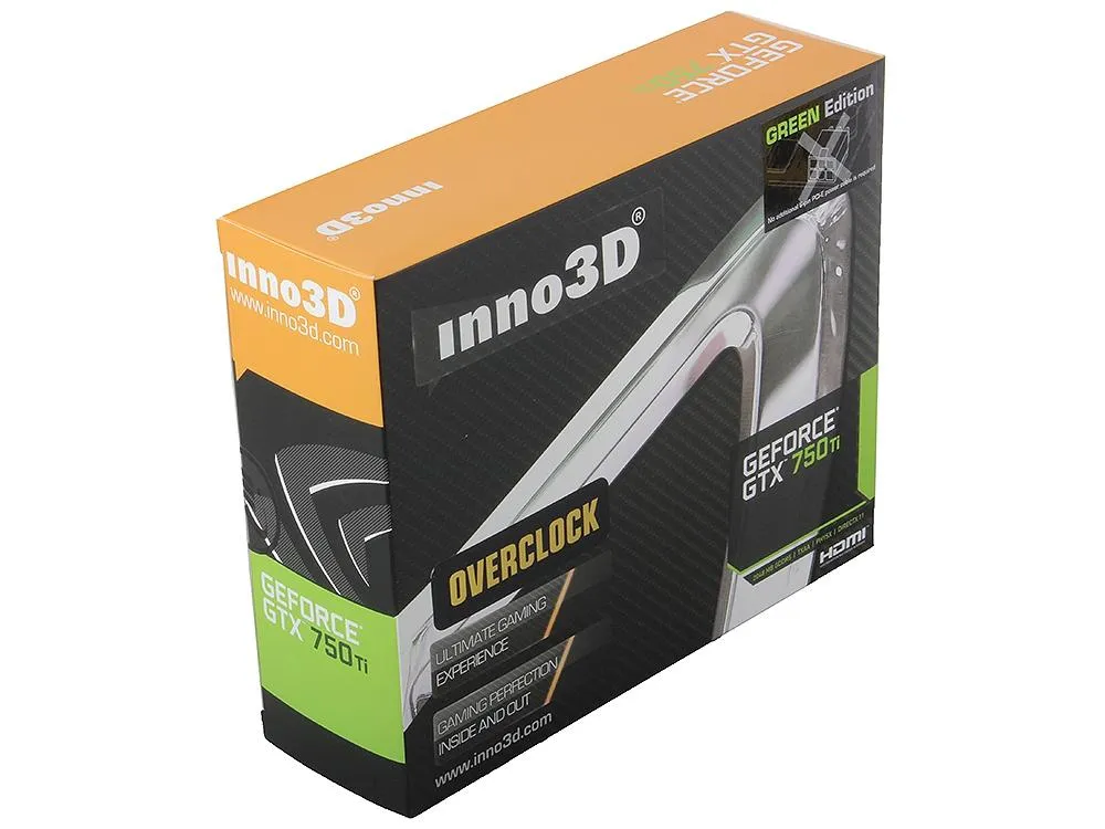 Видеокарта 2 GB Inno3D GeForce GTX 750 Ti N75T-1DDV-E5CW