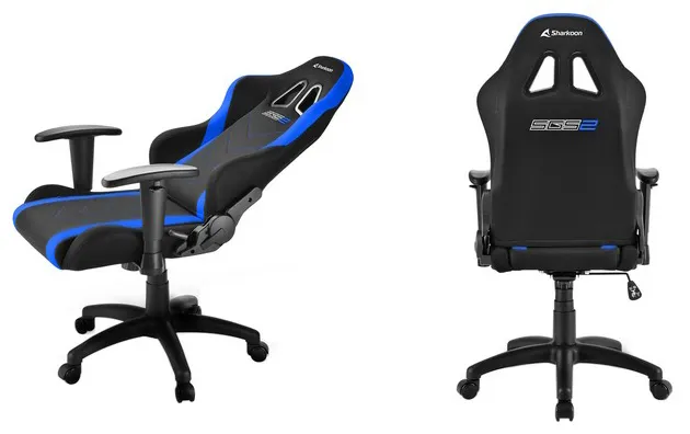 Игровое компьютерное кресло для детей Sharkoon Skiller SGS2 Jr. Black-blue