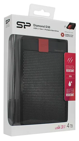 Внешний жесткий диск 4 TB Silicon Power D30 SP040TBPHDD3LS3K Black