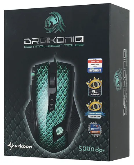 Мышь Sharkoon Drakonia green