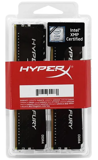 Оперативная память 32 GB kit 3600MHz Kingston HyperX Fury HX436C18FB4K2/32