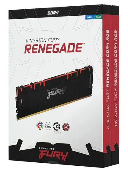 Оперативная память 64 GB kit Kingston Fury Renegade RGB KF436C16RB1AK4/64