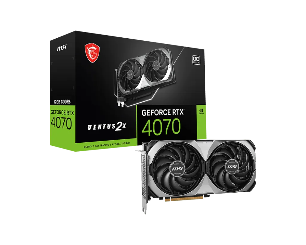 Видеокарта 12Gb MSI RTX 4070 VENTUS 2X E1 12G OC