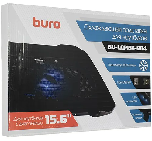 Подставка для ноутбука Buro BU-LCP156-B114 black