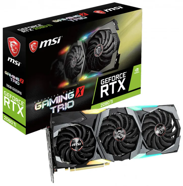Видеокарта 11Gb MSI GeForce RTX 2080 Ti GAMING X TRIO