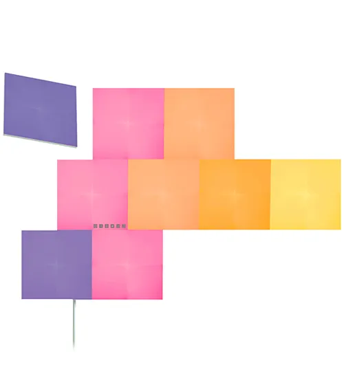 Smart lighting Starter kit Nanoleaf Canvas, Square, (NL29-0002SW-9PK), White, 9 Pack