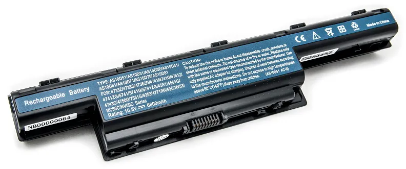 Аккумулятор PowerPlant для ноутбуков Acer Aspire 4551 (AS10D41, AC 4741, 3S2P) NB00000064
