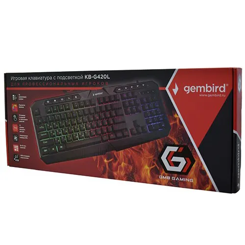 Клавиатура Gembird KB-G420L black