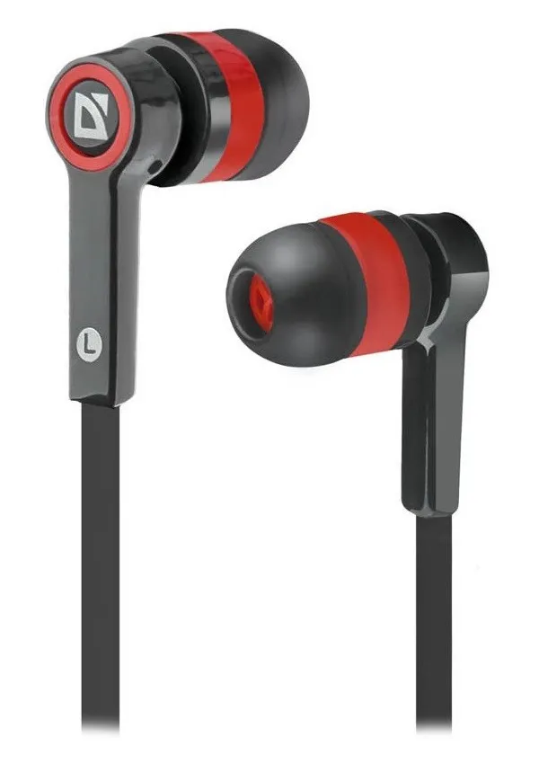 Наушники Defender Pulse 420 Черный-красный