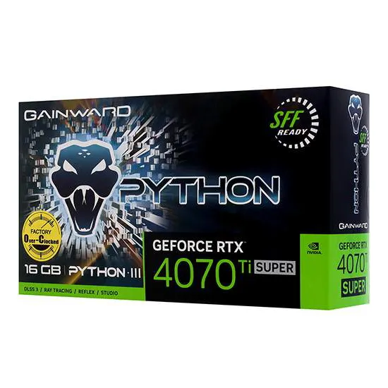 Видеокарта 16 GB Gainward RTX 4070 Ti SUPER PYTHON III NED47TSS19T2-1043T
