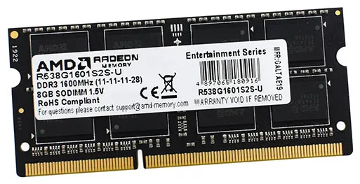 Оперативная память 8 GB AMD Radeon R538G1601S2S-U
