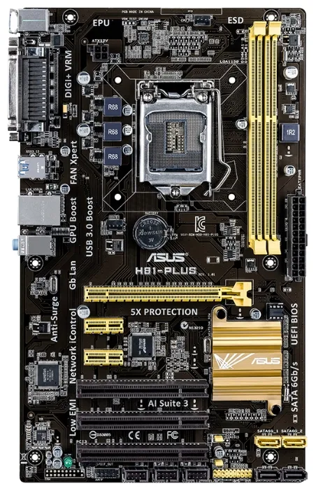 Материнская плата ASUS H81-Plus