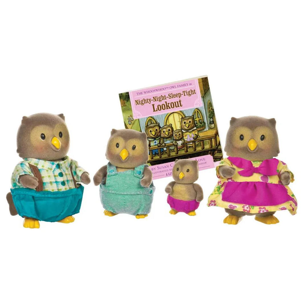 Набор пластиковых фигурок LI'L WOODZEEZ семья сов 6007M