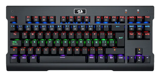Клавиатура игровая механическая Redragon Visnu RU Rainbow Черный