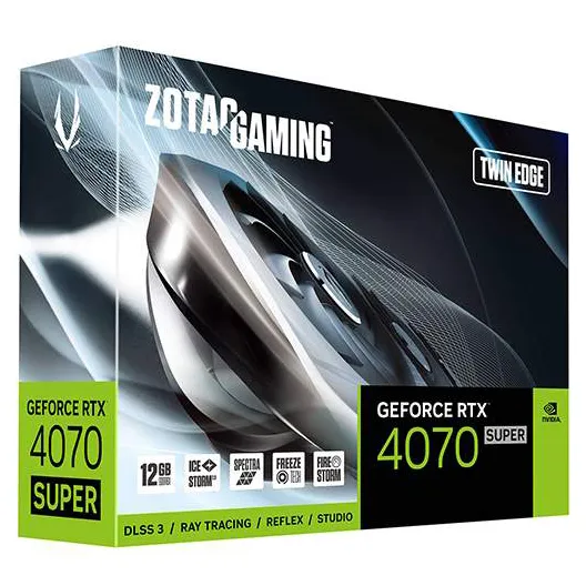 Видеокарта 12 GB ZOTAC GAMING RTX 4070 SUPER TWIN EDGE ZT-D40720E-10M