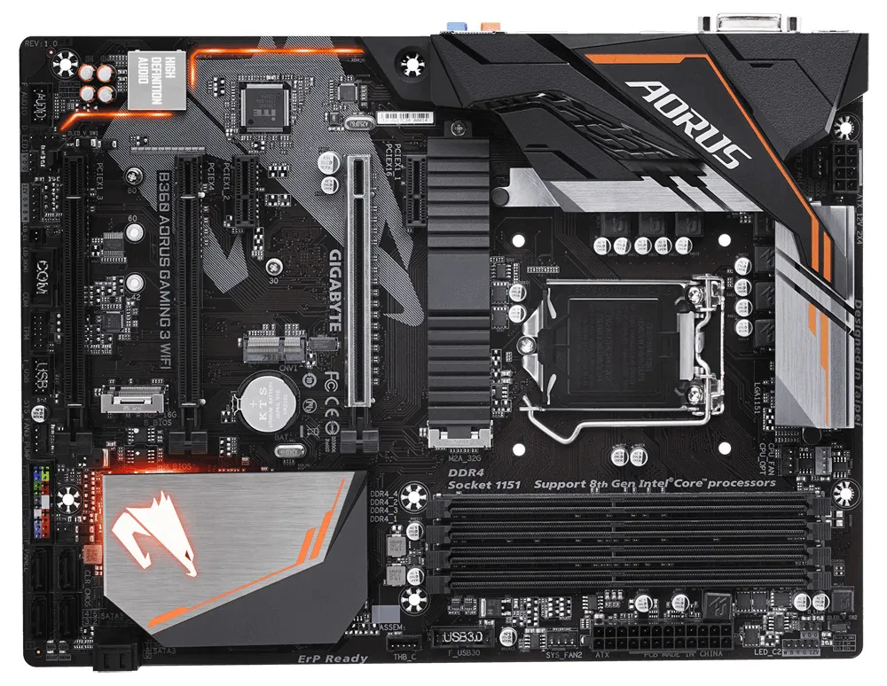 Материнская плата Gigabyte B360 AORUS GAMING 3 WiFi