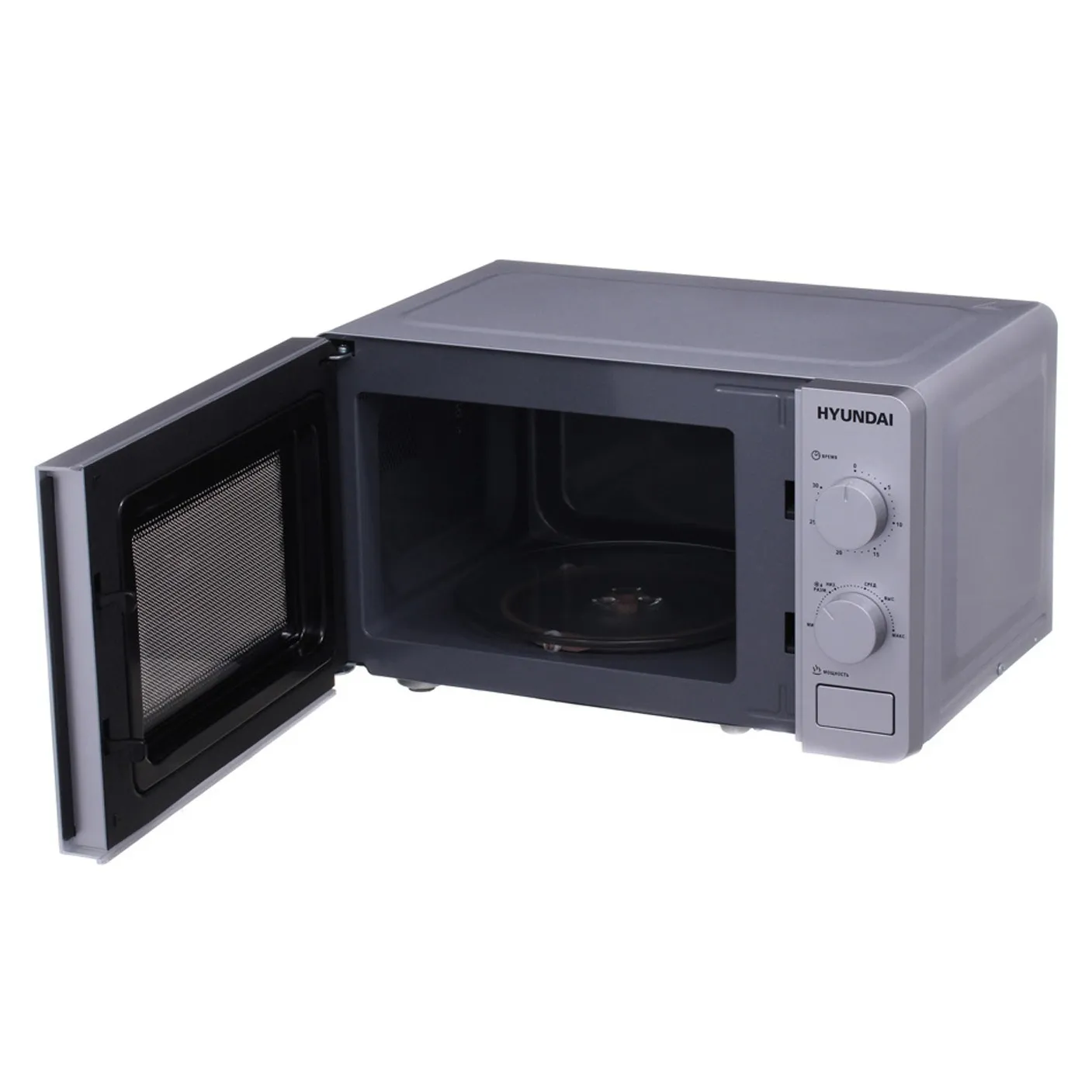 Микроволновая Печь Hyundai HYM-M2001 серебристый/черный