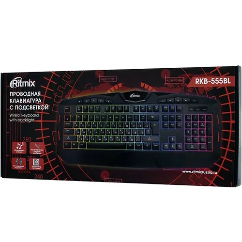 Клавиатура Ritmix RKB-555BL black
