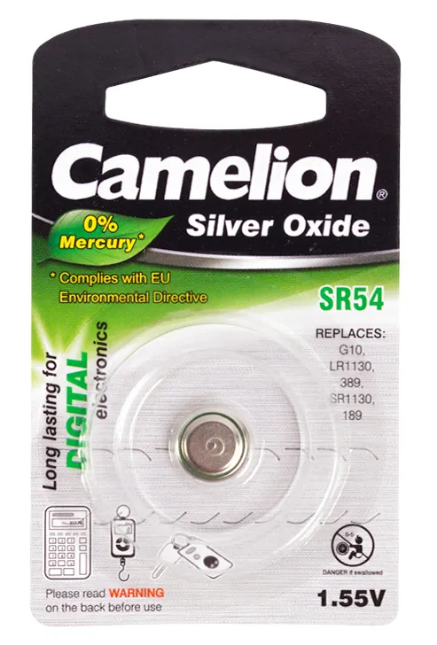 Батарейка CAMELION SR54-BP1(0%Hg)