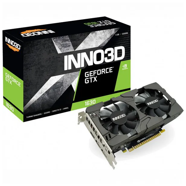 Видеокарта 4Gb Inno3D GTX1630 TWIN X2 OC N16302-04D6X-1177VA25