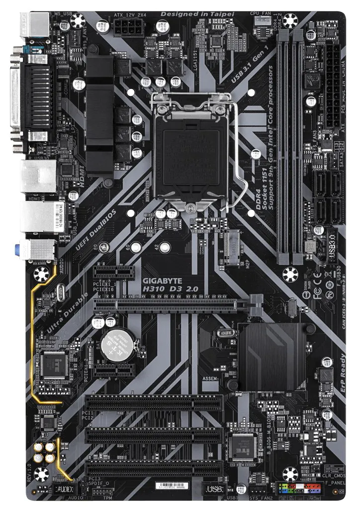 Материнская плата Gigabyte H310 D3 2.0