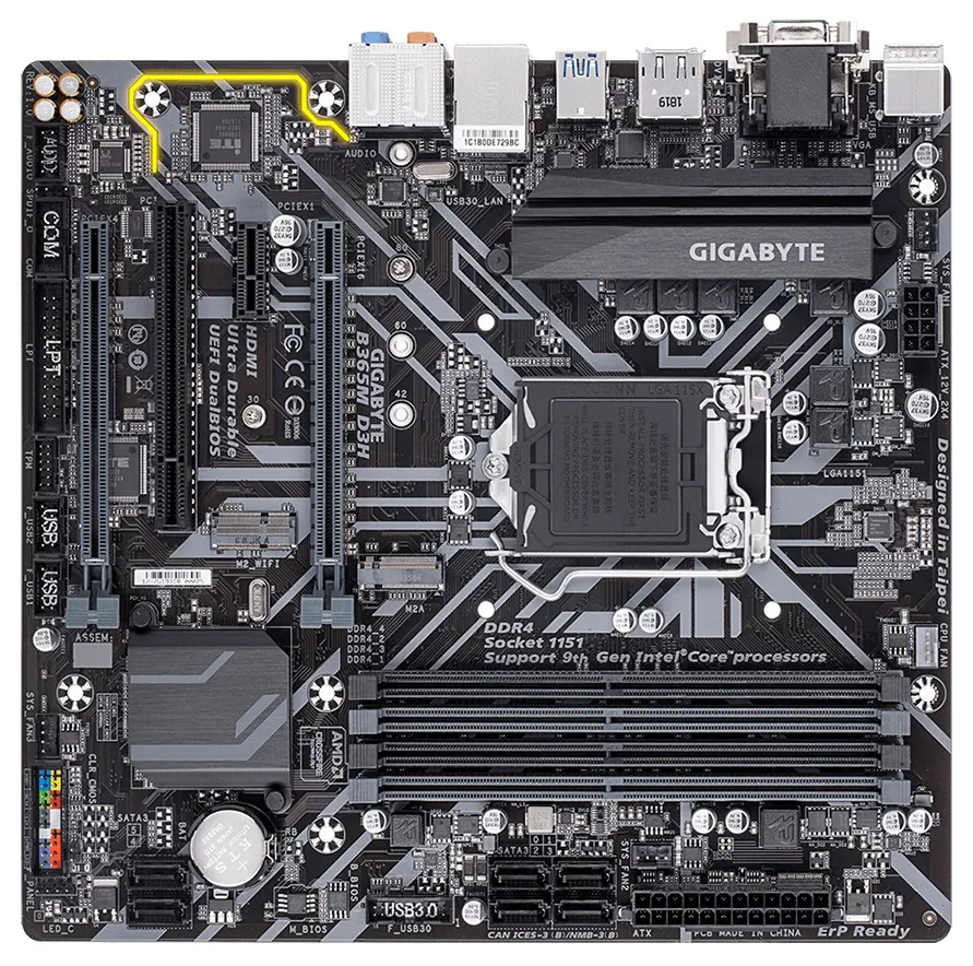 Материнская плата Gigabyte B365M D3H