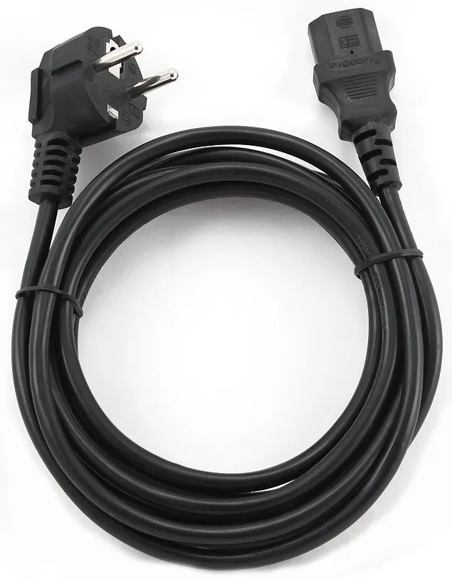 Кабель питания, Cablexpert PC-186-VDE-3M, 3м, Черный