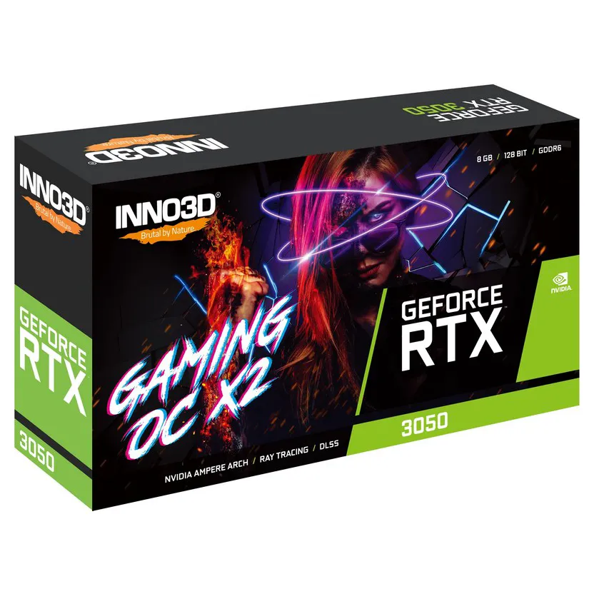 Видеокарта 8Gb Inno3D RTX3050 GAMING OC N30502-08D6X-11902120