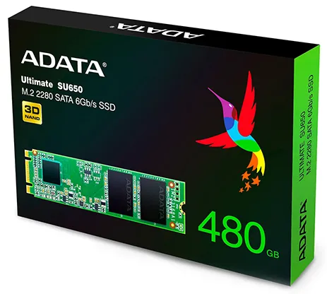 SSD накопитель 480 GB  ADATA SU650  ASU650NS38-480GT-C M.2