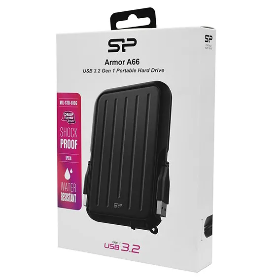 Внешний жесткий диск 1 TB Silicon Power A66 SP010TBPHD66SS3K black