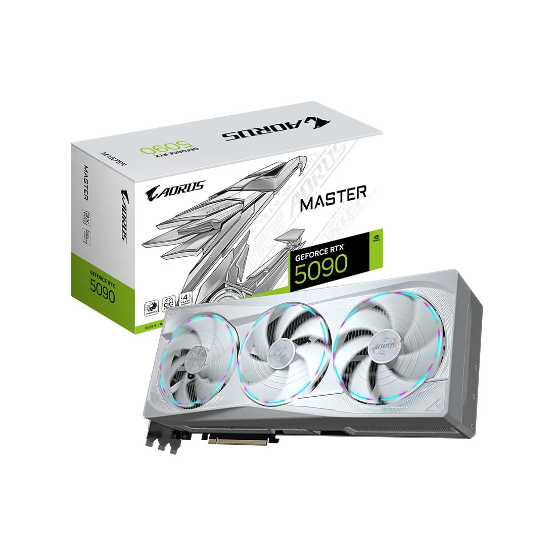 Видеокарта 32Gb Gigabyte RTX5090 AORUS MASTER ICE 32G GV-N5090AORUSM ICE-32GD