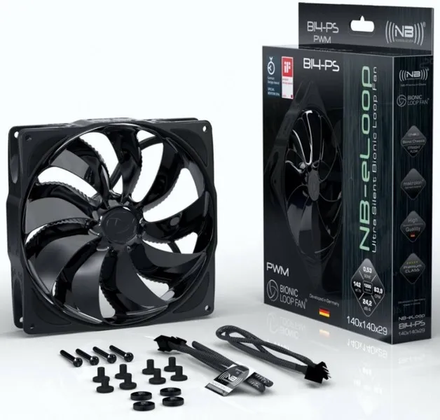 Кулер для корпуса Noiseblocker BionicLoopFan B14-PS-BL