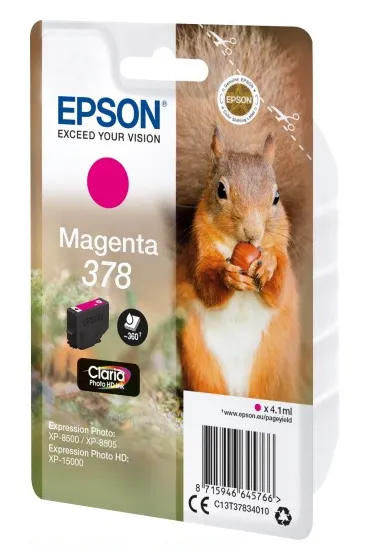 Картридж струйный Epson C13T37834020 Magenta