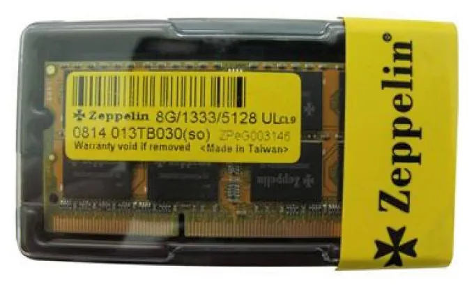 Оперативная память Zeppelin 8Gb SODIMM DDR3 PC-10600
